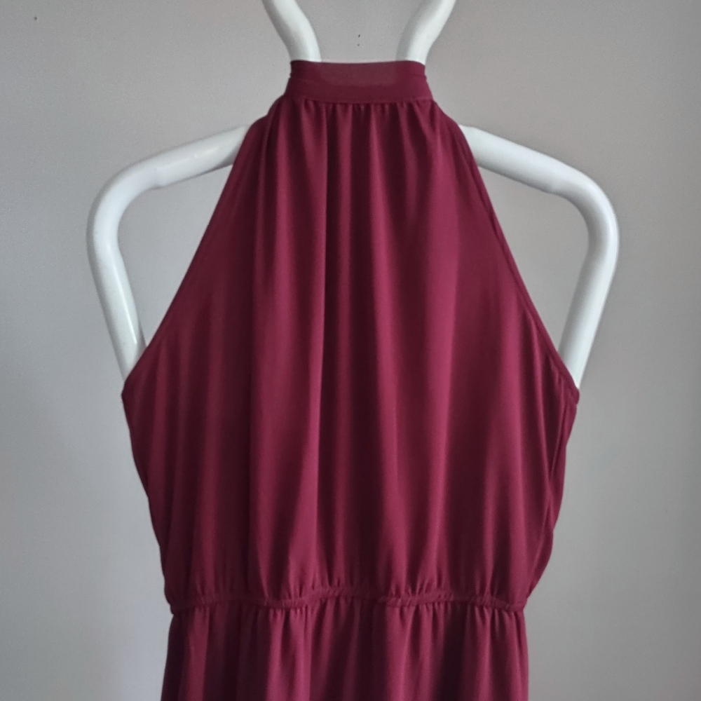 NWT Pretty Garden Hi Lo Tiered Maxi Dress /Medium - Picture 4 of 10